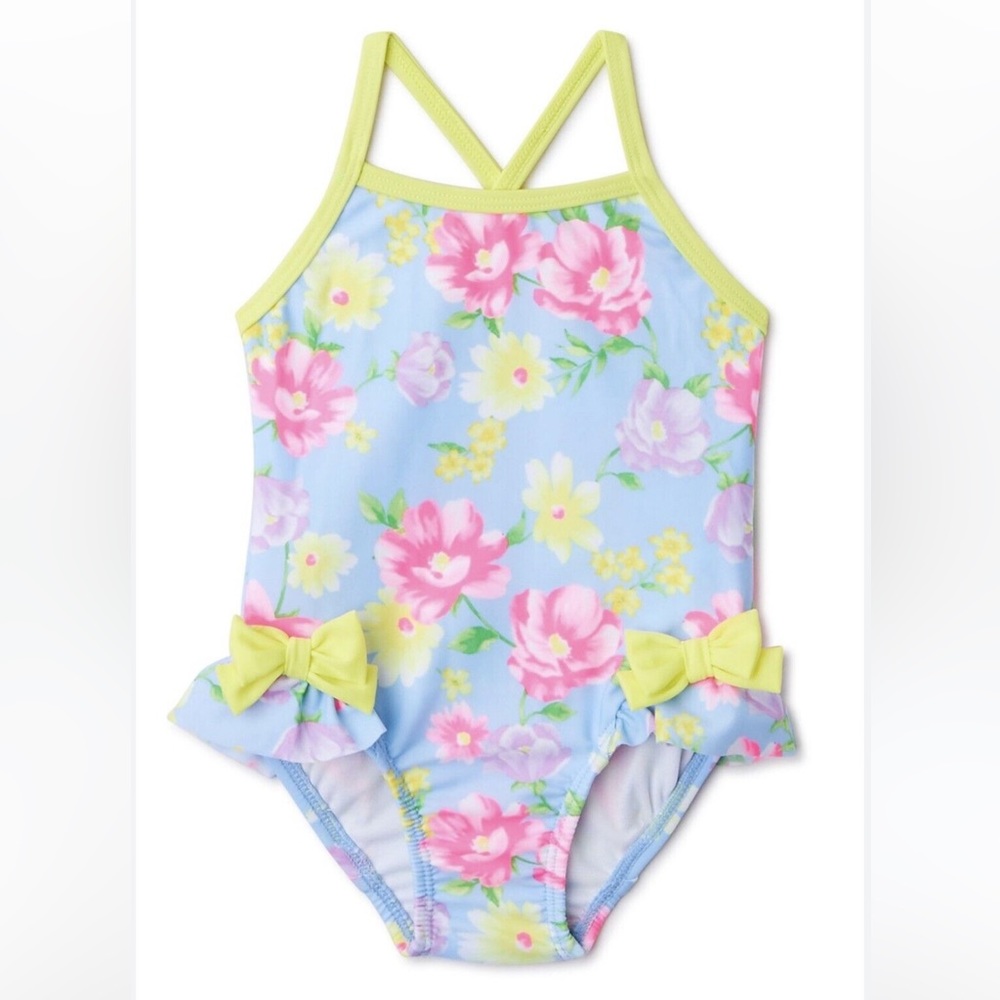 Wondernation infant girls 1 piece swimsuit 3-6 m